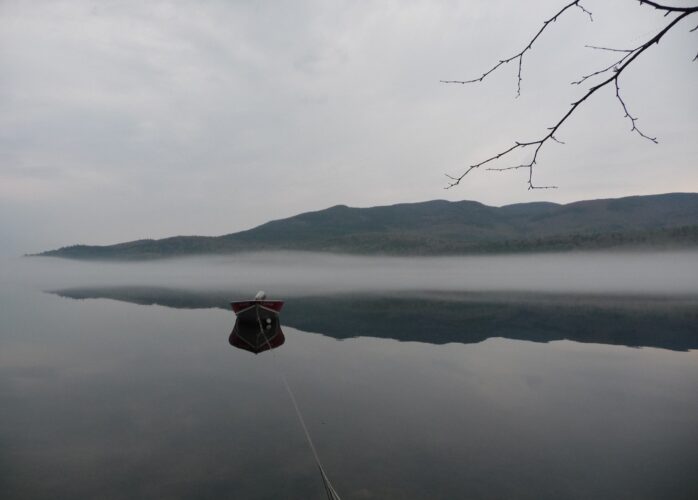 Foggy lake